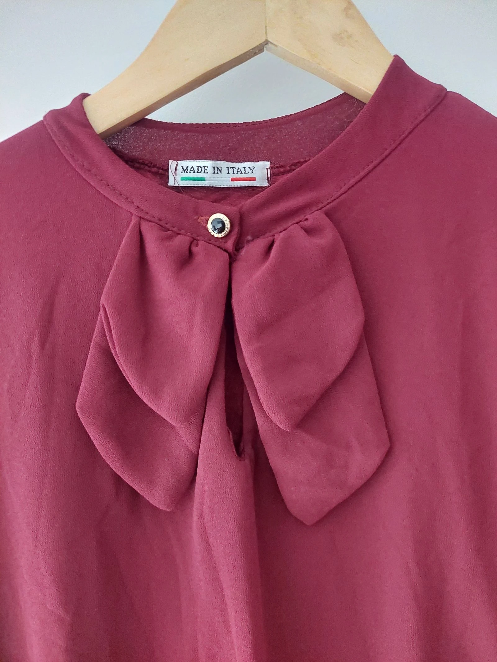 Fabriqué en Italie - Blouse bordeaux – photo 2